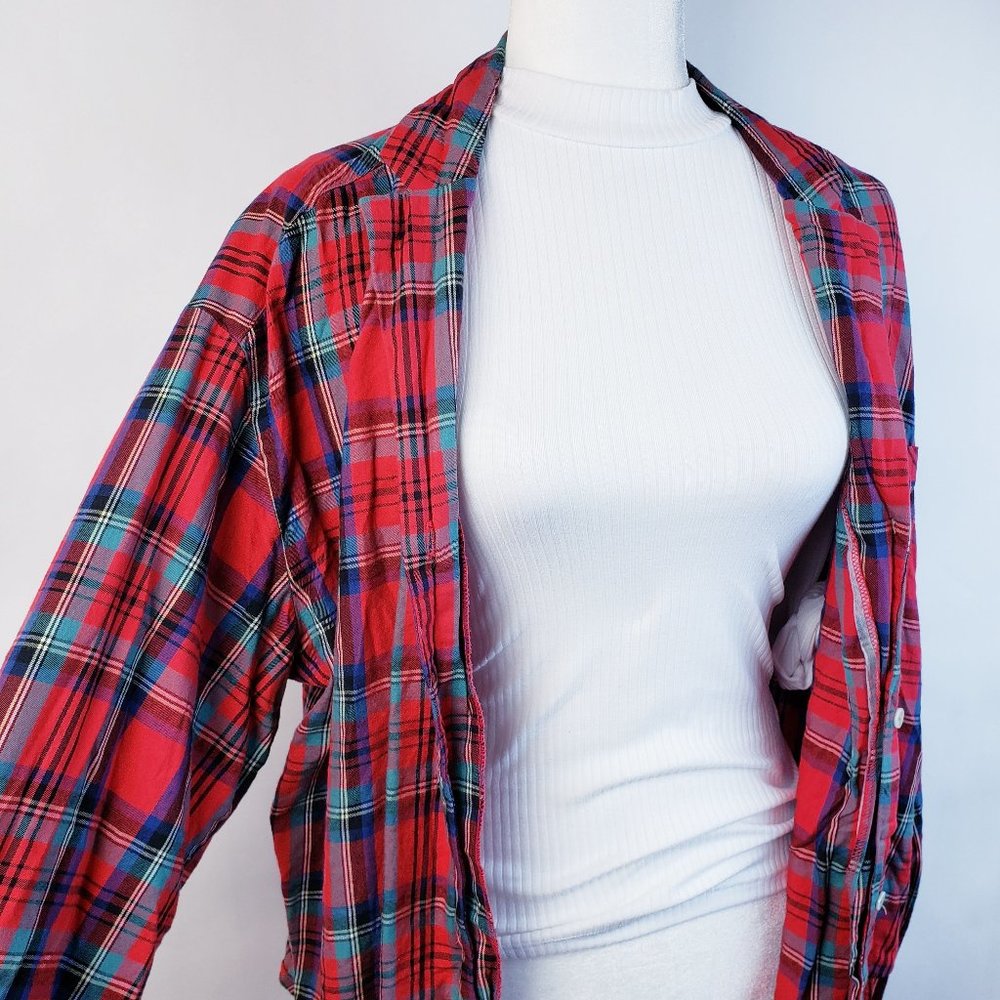 Victorias Secret Red Plaid Flannel PJ XL